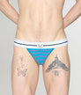 Bluebuck Nautical 25 Thong Mosaic-blue-deep-lavender