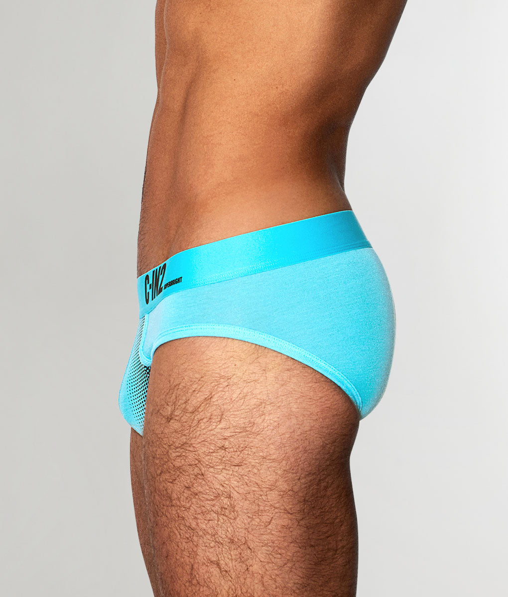 C-IN2 Super Bright Low Rise Neon Brief Neon-blue