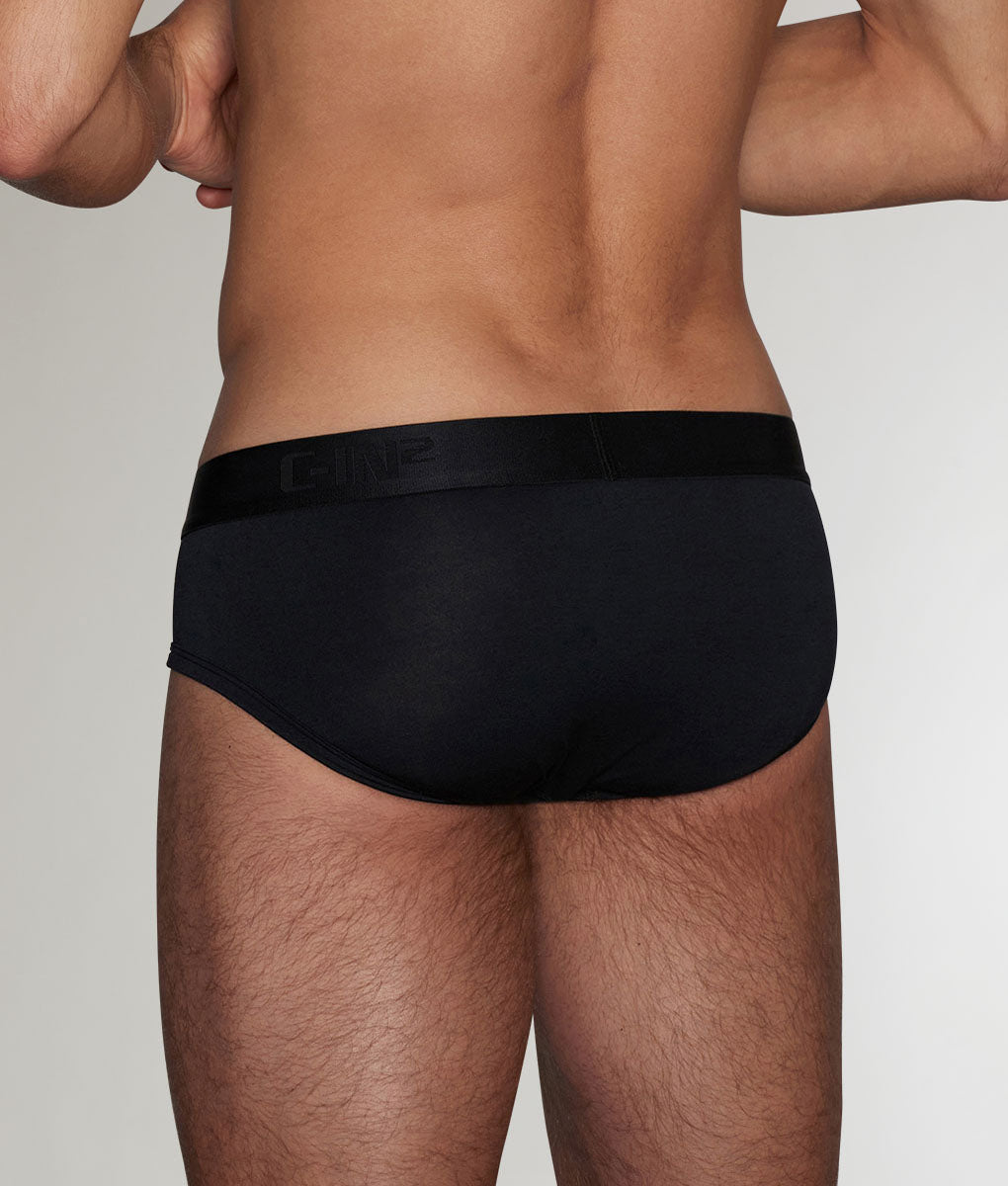 C-IN2 Minimal Low Rise Brief Black