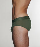 C-IN2 Active Low Rise Brief Olan-olive