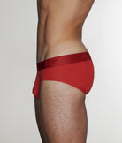 C-IN2 Active Low Rise Brief Rocco-red