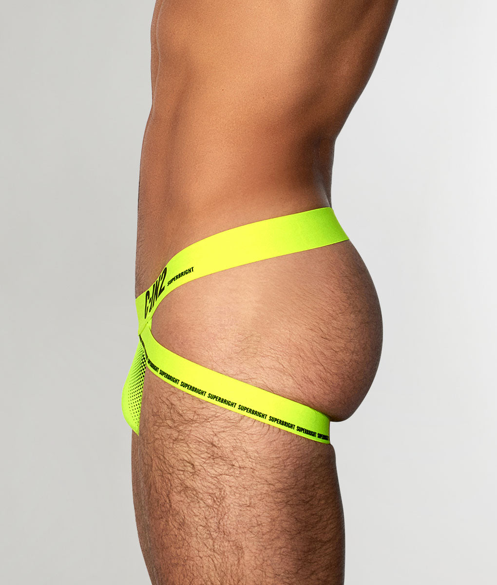 C-IN2 Super Bright Neon Jockstrap Neon-yellow