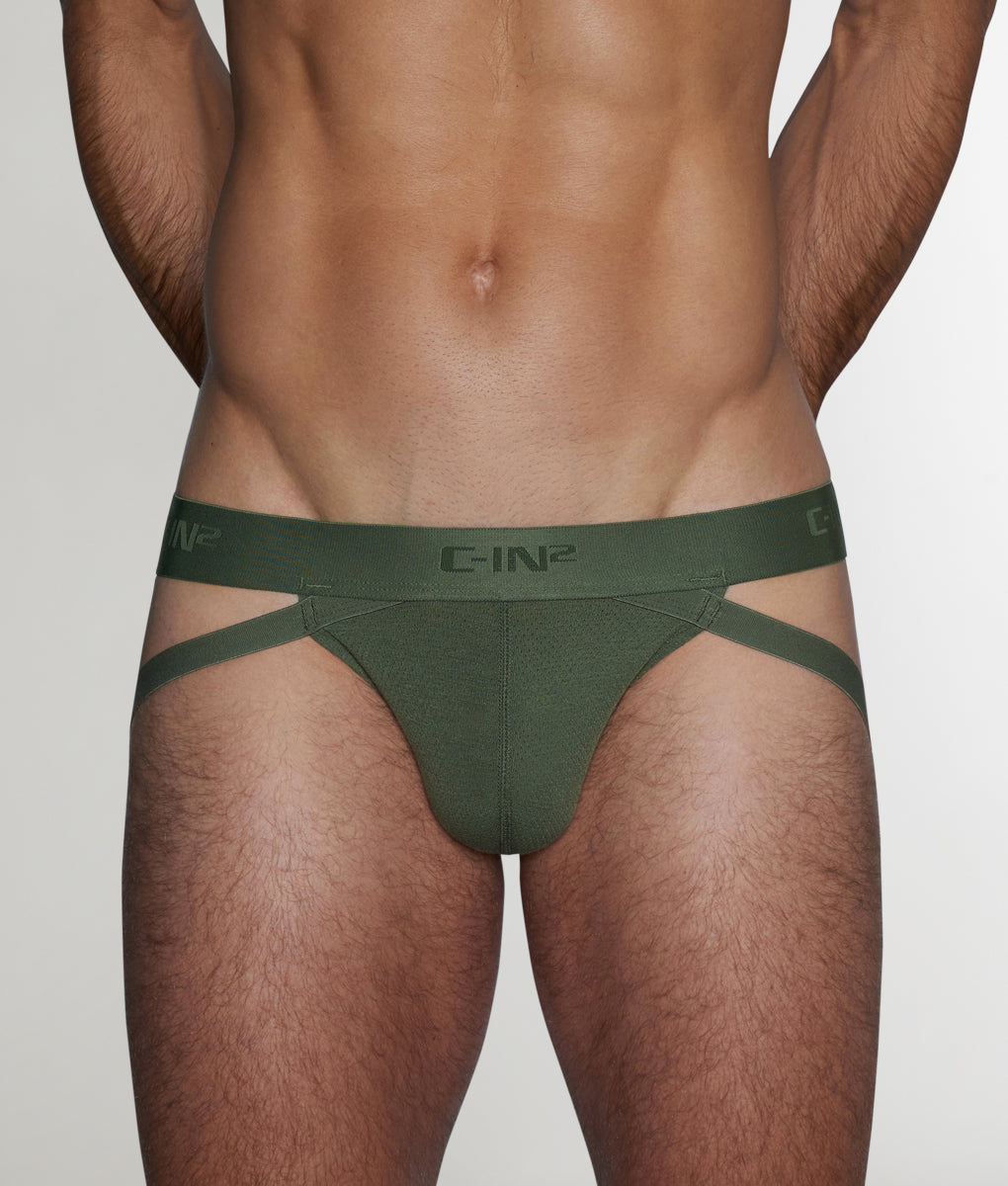 C-IN2 Active Low Rise Jockstrap Olan-olive