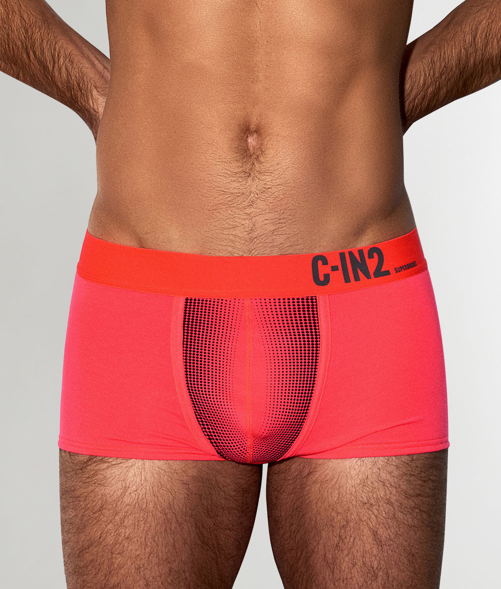 C-IN2 Super Bright Low Rise Neon Trunk Neon-red