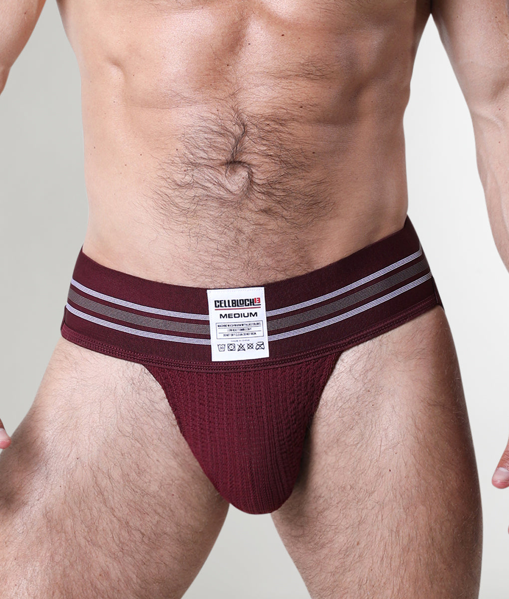 Cellblock13 Tight End 3" Jockstrap Cellblock13 Tight End 3" Jockstrap Burgundy