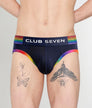 Club Seven Rainbow Navy Brief Navy