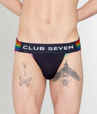 Club Seven Rainbow Navy Jockstrap Navy