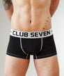 Club Seven LUXE Cotton Trunks Black Black