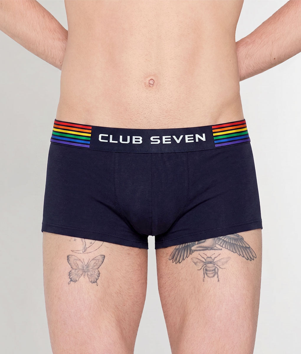 Club Seven Rainbow Navy Trunk Navy