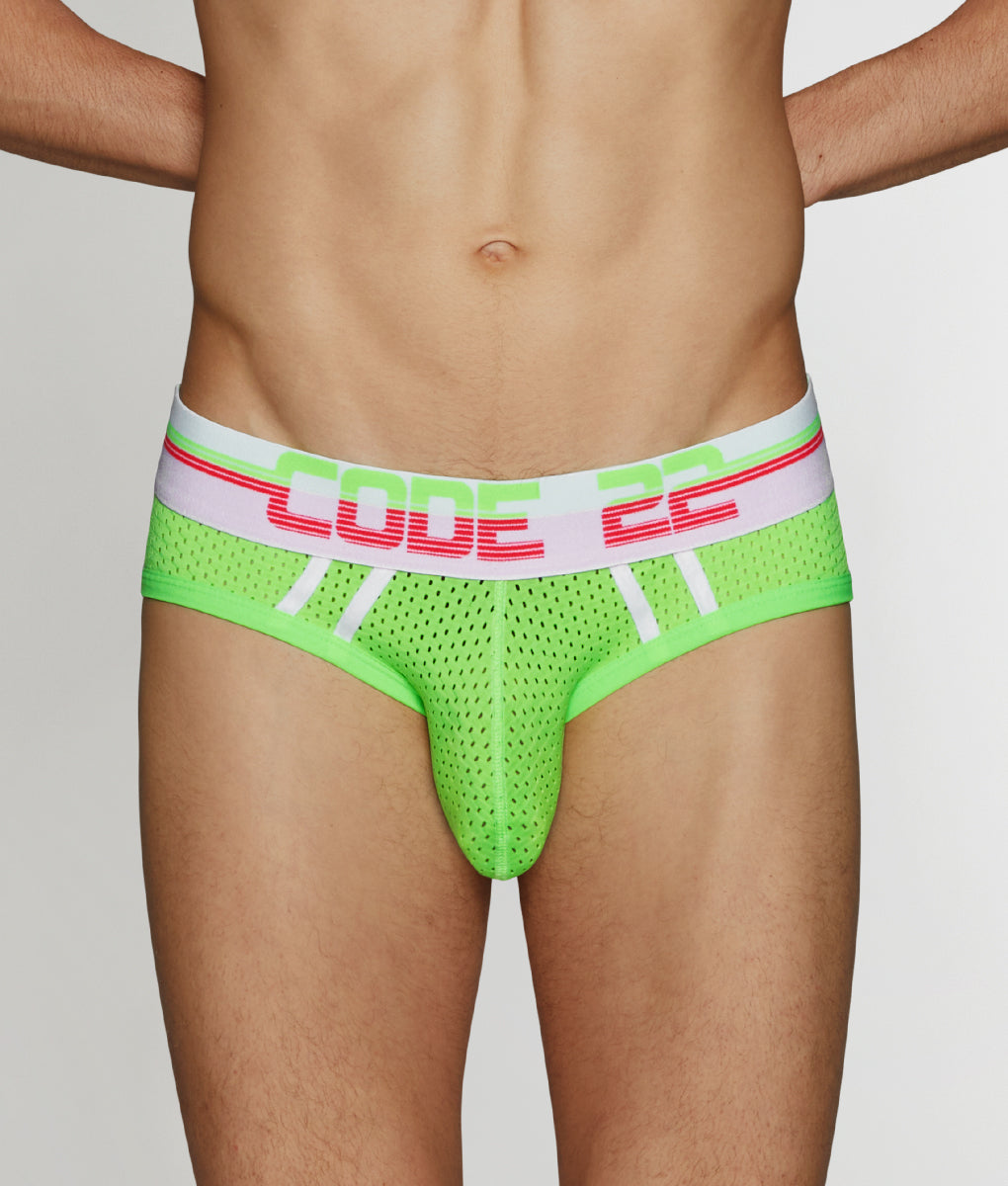 CODE 22 Neon Mesh Brief CODE 22 Neon Mesh Brief Lime