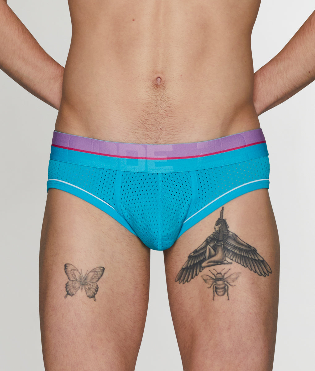 CODE 22 Bright Mesh Brief CODE 22 Bright Mesh Brief Turquoise