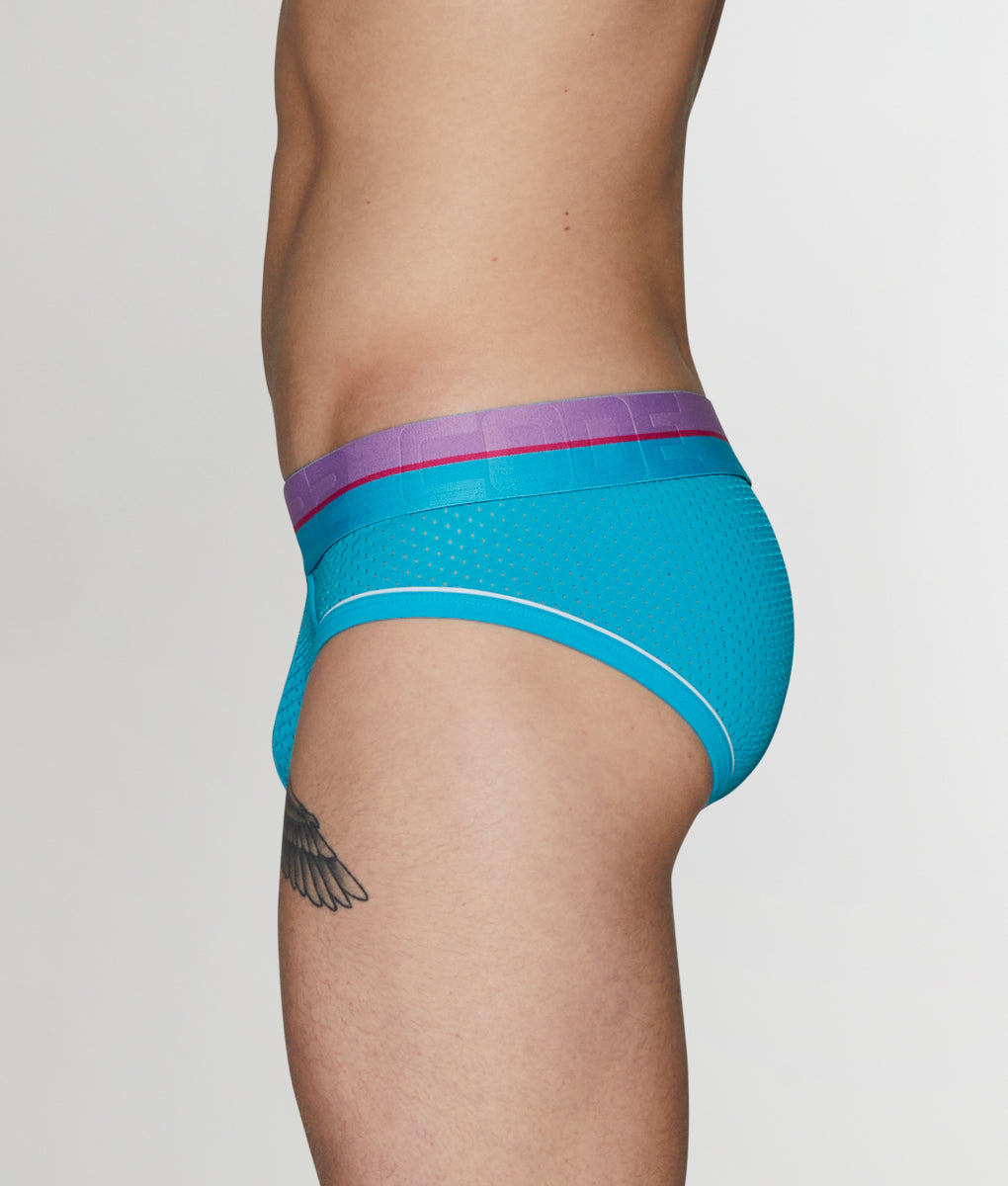CODE 22 Bright Mesh Brief CODE 22 Bright Mesh Brief Turquoise