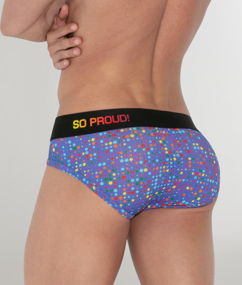 CODE 22 Pride Mesh Brief CODE 22 Pride Mesh Brief Blue-pattern