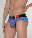 CODE 22 Pride Mesh Brief CODE 22 Pride Mesh Brief Blue-pattern