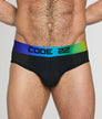 CODE 22 Pride Mesh Brief Black