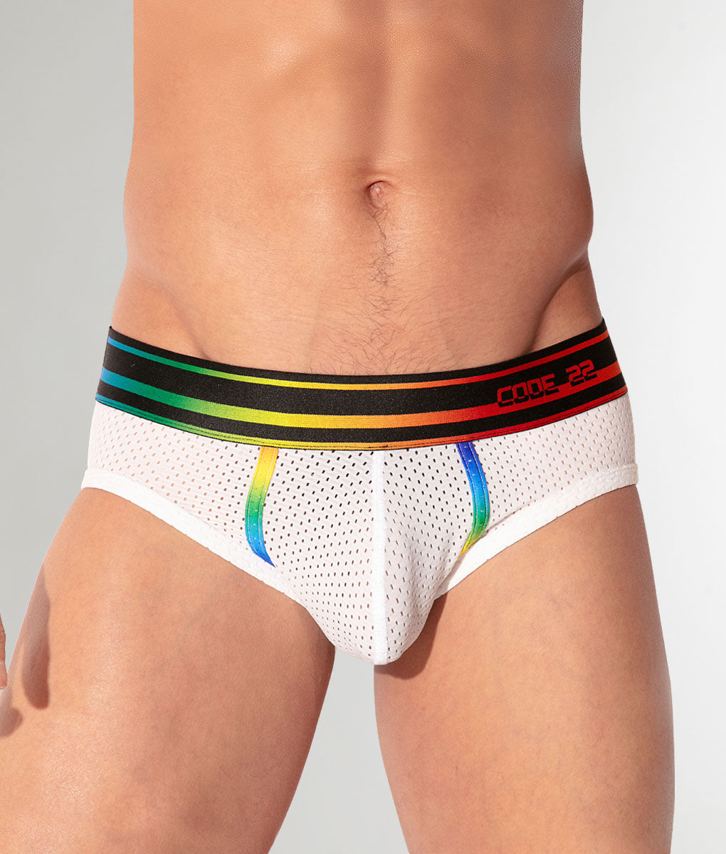 CODE 22 Pride 26 Brief White