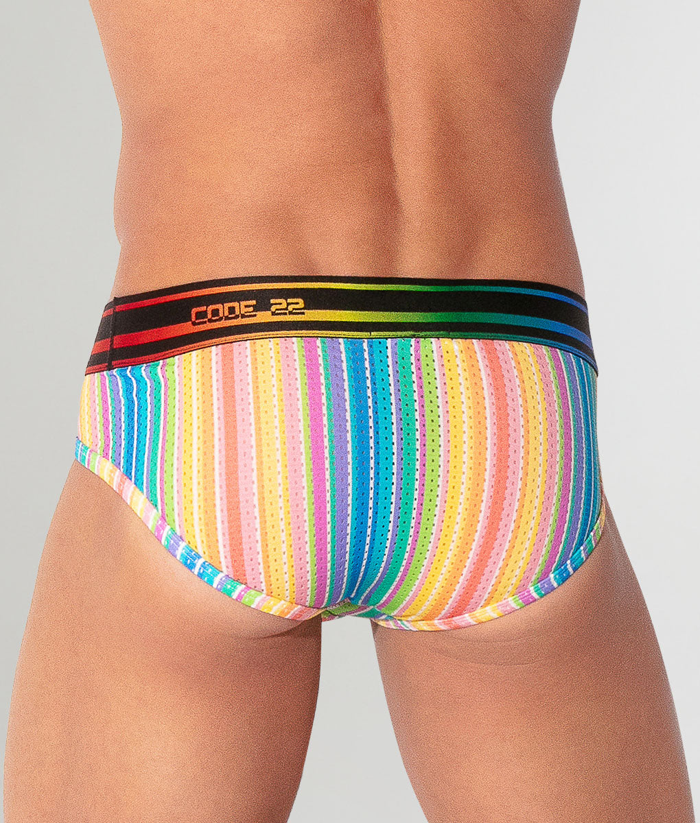 CODE 22 Pride 26 Brief Stripes