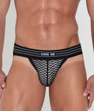 CODE 22 Openwork Jockstrap Black