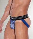 CODE 22 Openwork Jockstrap Steel-blue
