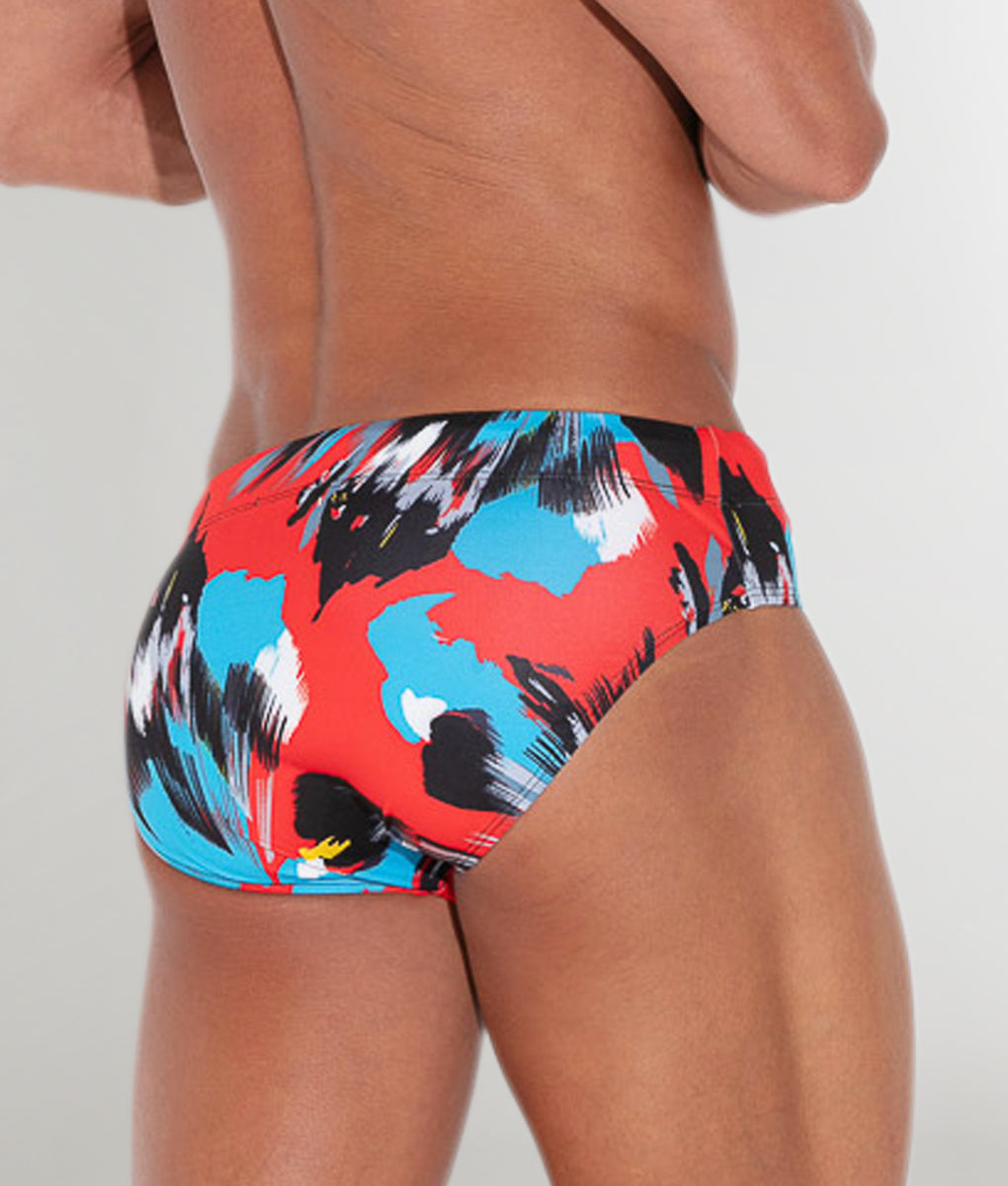 CODE 22 LLanes Swim Brief Coral