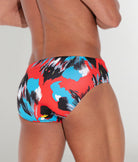 CODE 22 LLanes Swim Brief Coral