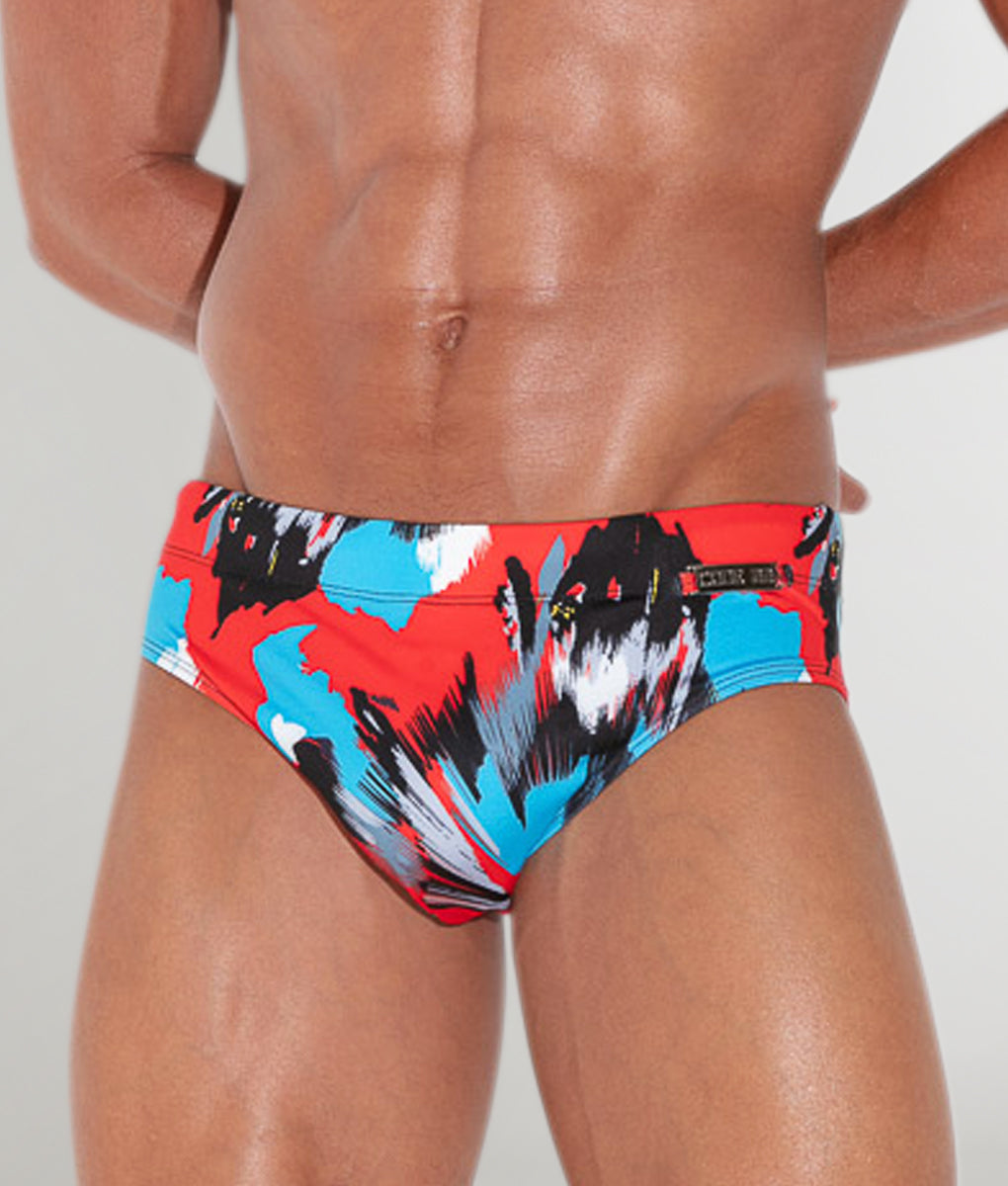 CODE 22 LLanes Swim Brief Coral