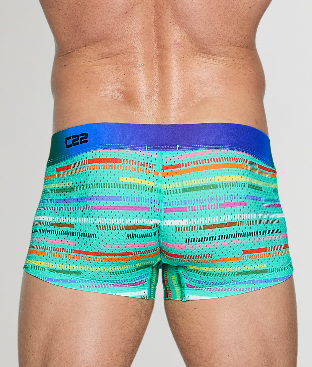 CODE 22 Pride Mesh Trunk Turquoise