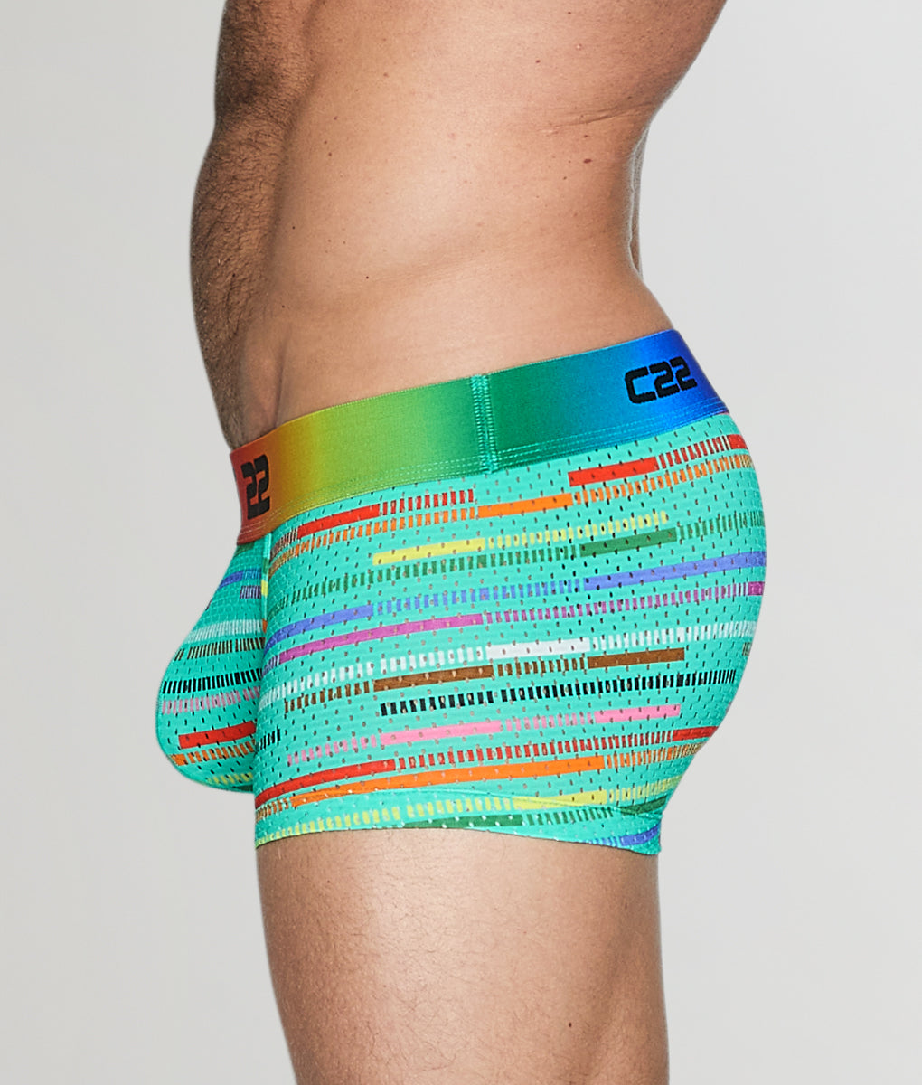 CODE 22 Pride Mesh Trunk Turquoise