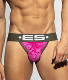 ES Collection Velvet Jockstrap Fuchsia