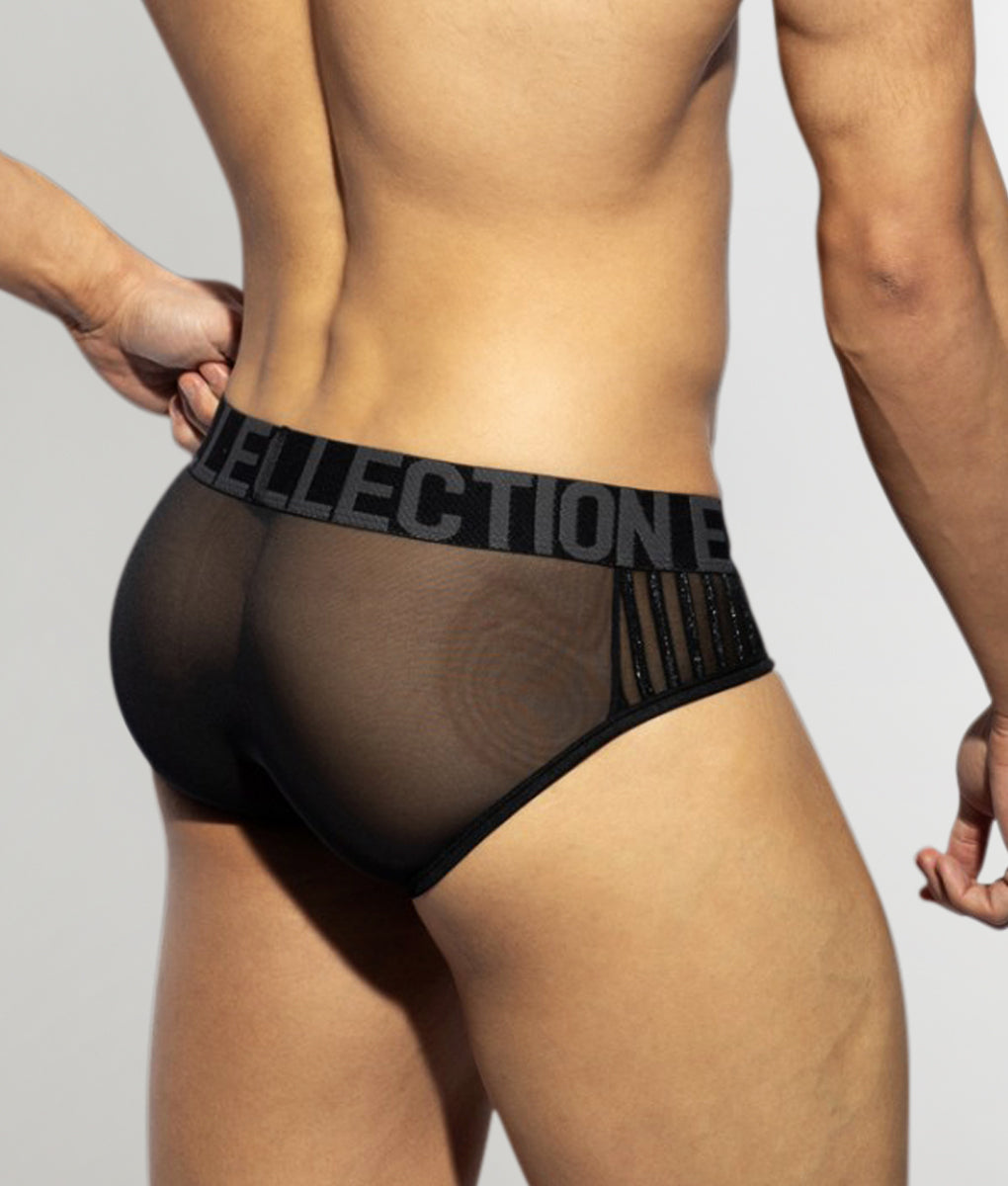ES Collection C-Through Sexy Brief Black