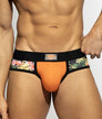 ES Collection Flowery Panel Brief Orange