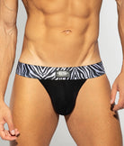 ES Collection Zebra C-Through Jock ES Collection Zebra C-Through Jock Black