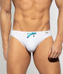 ES Collection Pique Swim Brief White