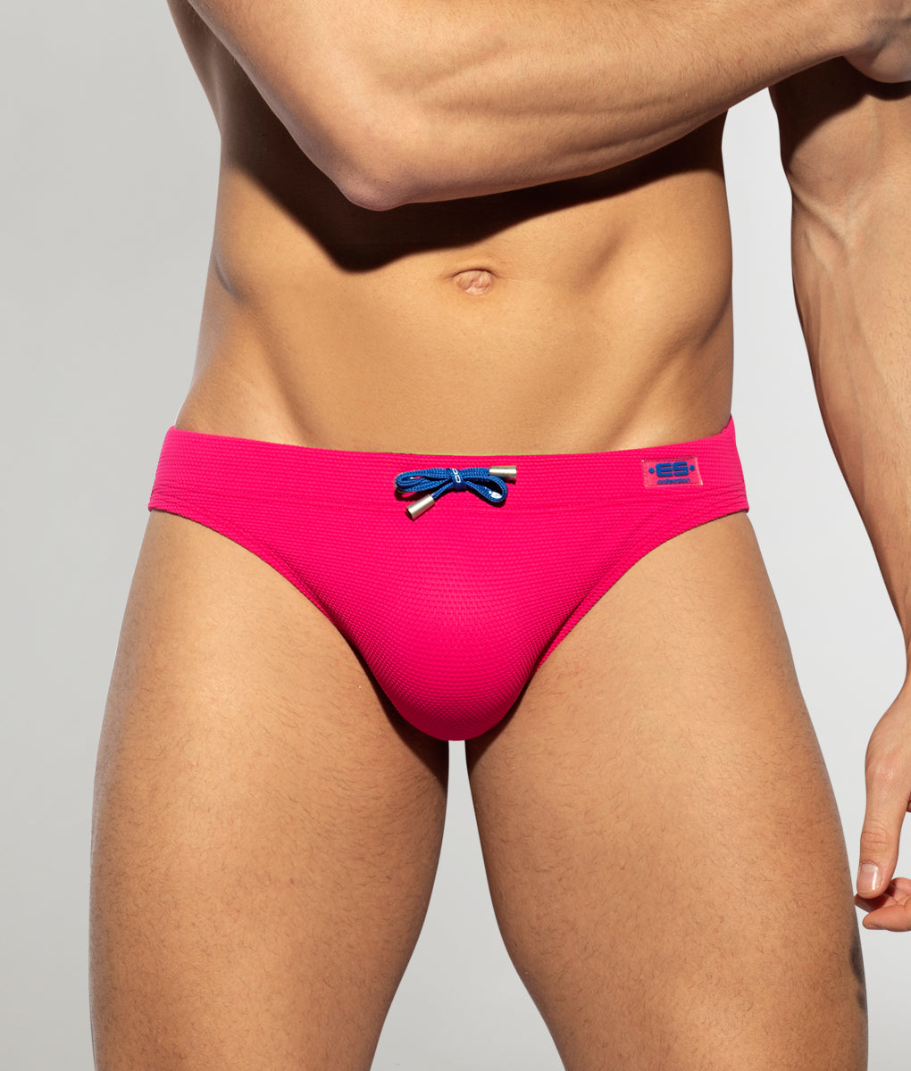 ES Collection Pique Swim Brief Fuschia