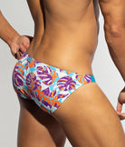 ES Collection Garden Rib Bikini Brief Turquoise