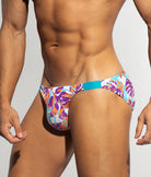 ES Collection Garden Rib Bikini Brief Turquoise