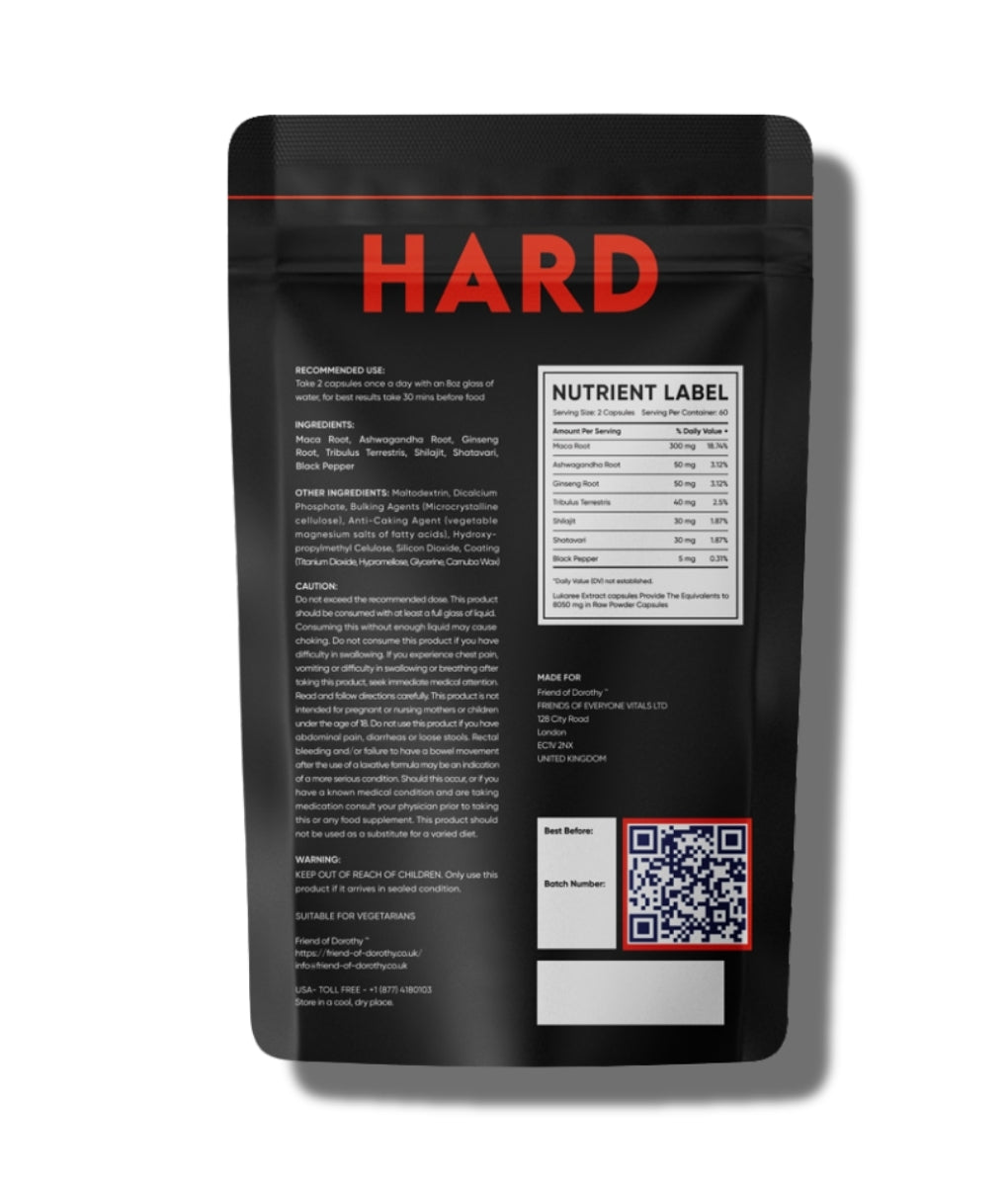 Friend of Dorothy Hard - 60 Capsules NEW Na