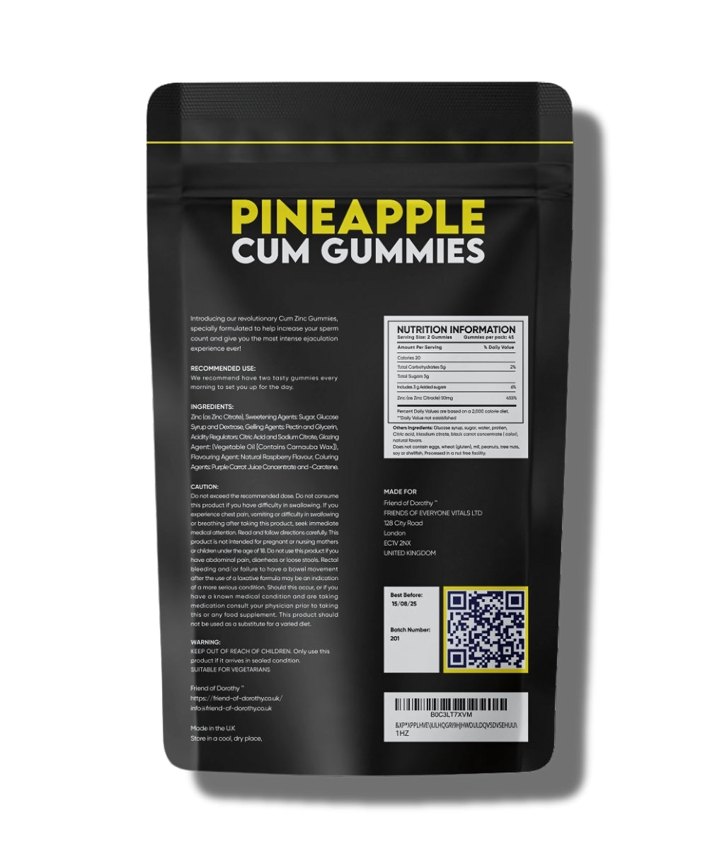 Friend of Dorothy Pineapple Cum Gummies - 60 Gummies Na