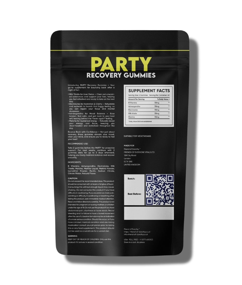 Friend of Dorothy Party Recovery Gummies - 60 Gummies Na