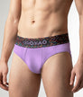 Geronimo Vibe Brief Purple - men's cotton modal brief underwear, front view