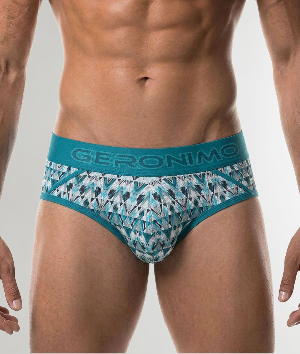 Geronimo Modern Mosaic Brief Turquoise
