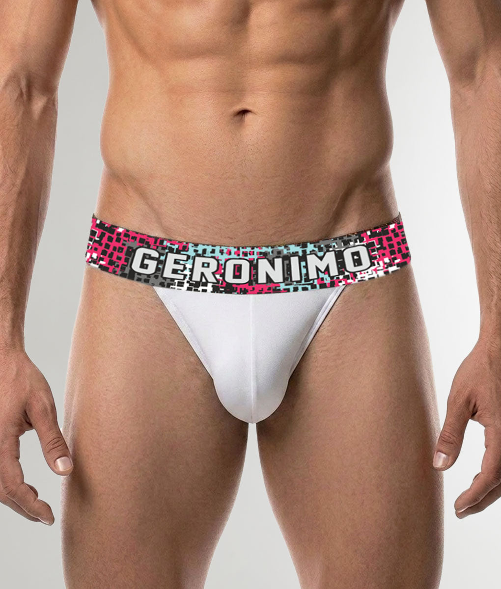 Geronimo Prism Jockstrap White