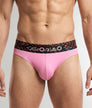 Geronimo Vibe Thong Pink - men's cotton modal thong underwear, front view
