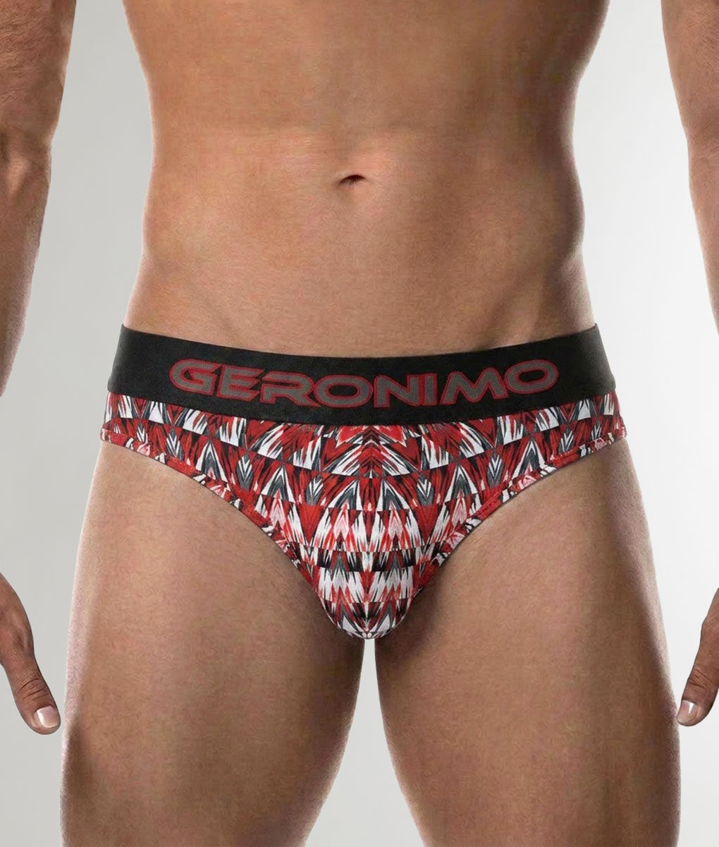 Geronimo Modern Mosaic Thong Red