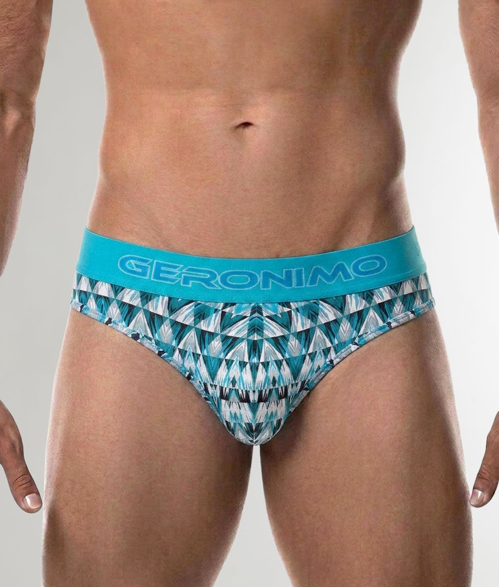 Geronimo Modern Mosaic Thong Turquoise
