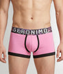Geronimo Prism Trunk Pink - men's cotton modal trunk underwear, front view