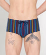 HOM Marni Swim Trunk Multicolor Stripes