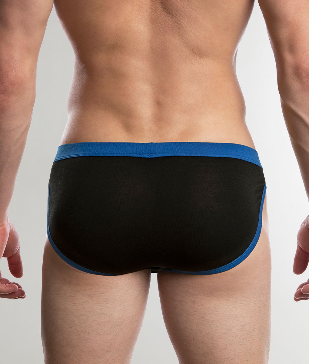 Jack Adams Modal Muscle Sport Cut Brief Black-royal