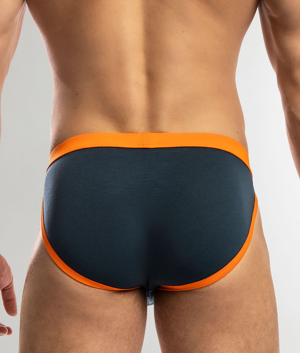 Jack Adams Modal Muscle Sport Cut Brief French-navy-orange