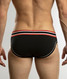 Jack Adams Relay Stripe Brief Black-white